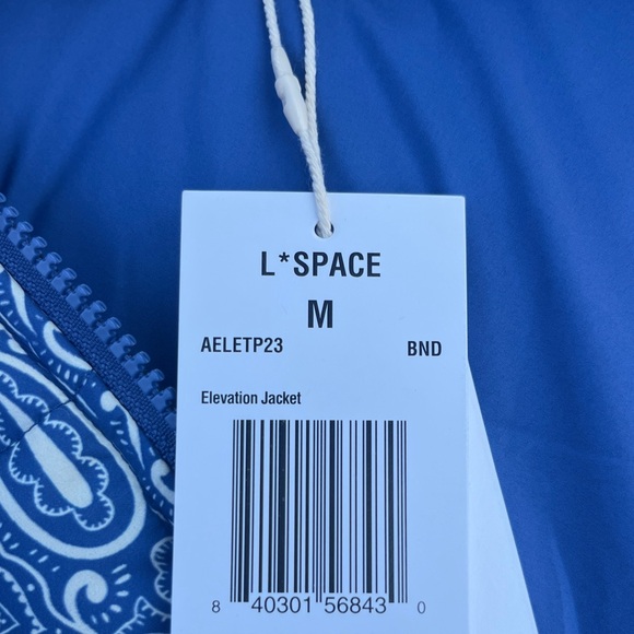 L*SPACE Elevation Reversible Puffer Jacket In Blue Medium Gorpcore Streetwear - Picture 8 of 11